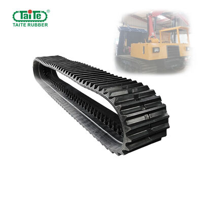 قیمت خوب خطوط لاستیکی دامپر سفارشی 700X100X80 دارای گواهی ISO9001:2015 با نیروی کشش بالا برای کریر هیتاچی CG 45 آنلاین