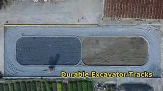 ساعت: ردهای بیل مکانیکی لاستیکی با عرض 400 میلی متر T400 X 72.5 X 72W برای نمایشگاه هیتاچی EX50 - EX55